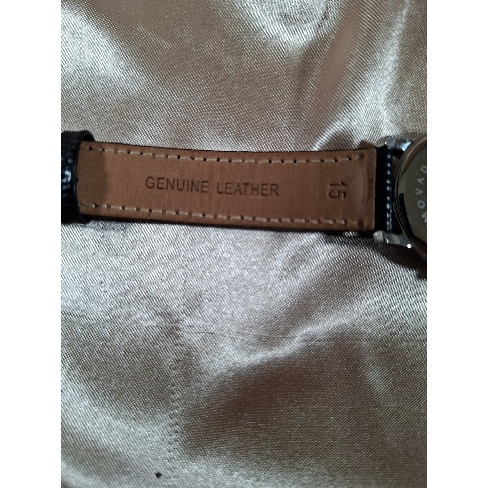 Ladies Movado Museum Swiss Quartz Black Dial Leather Strap Watch MO.01.3.14.6001 - Picture 7 of 10